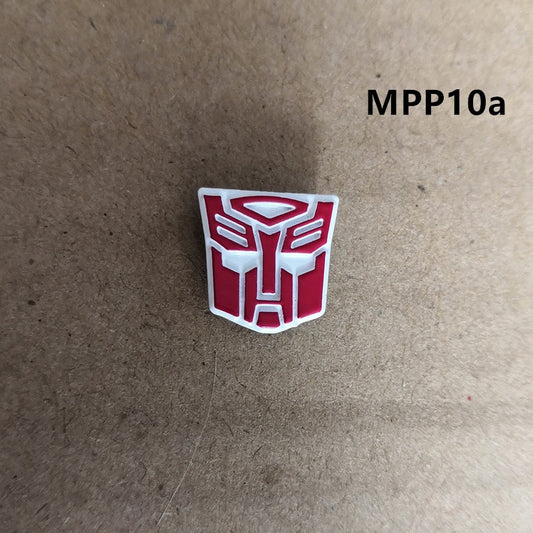 WeiJiang Autobot Decepticons Logo MPP10 MPP27 MPP36 iron skin Optimus shoulder standard metal relief logo For PVC Action Model