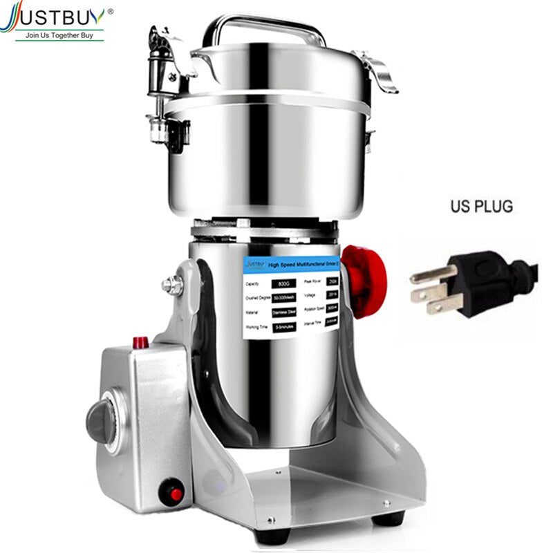 220V EU/UK Plug Good Quality Dry Food Herb Coffee Grinder Spices Mill Medicine Wheat