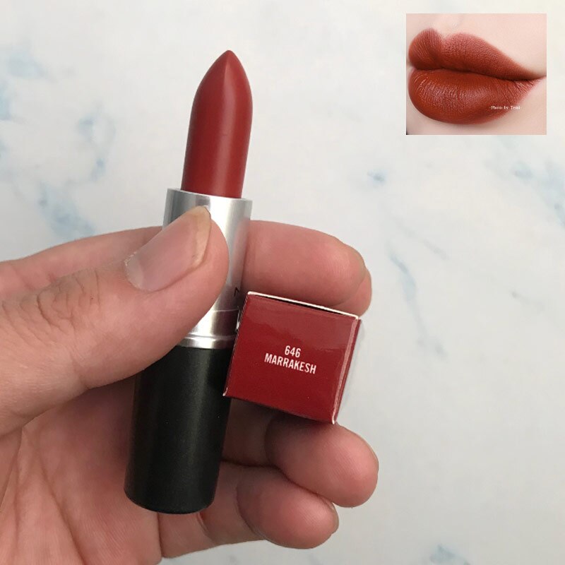 Hot Aluminum Tube Lipstick Matte Lips Makeup Waterproof Long Lasting Twig Ruby Woo Mocha Brand Makeup Top Quality
