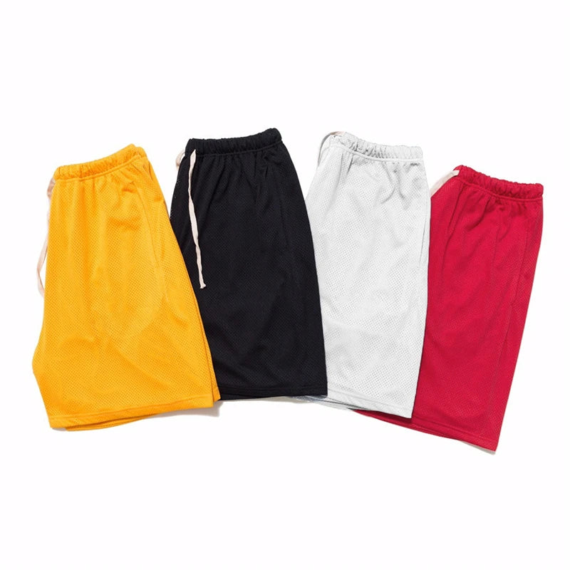 New Men Gym Fitness Bodybuilding Shorts Man Summer Workout Male Breathable Mesh Quick Dry Sportswear Jogger Beach Short Pants