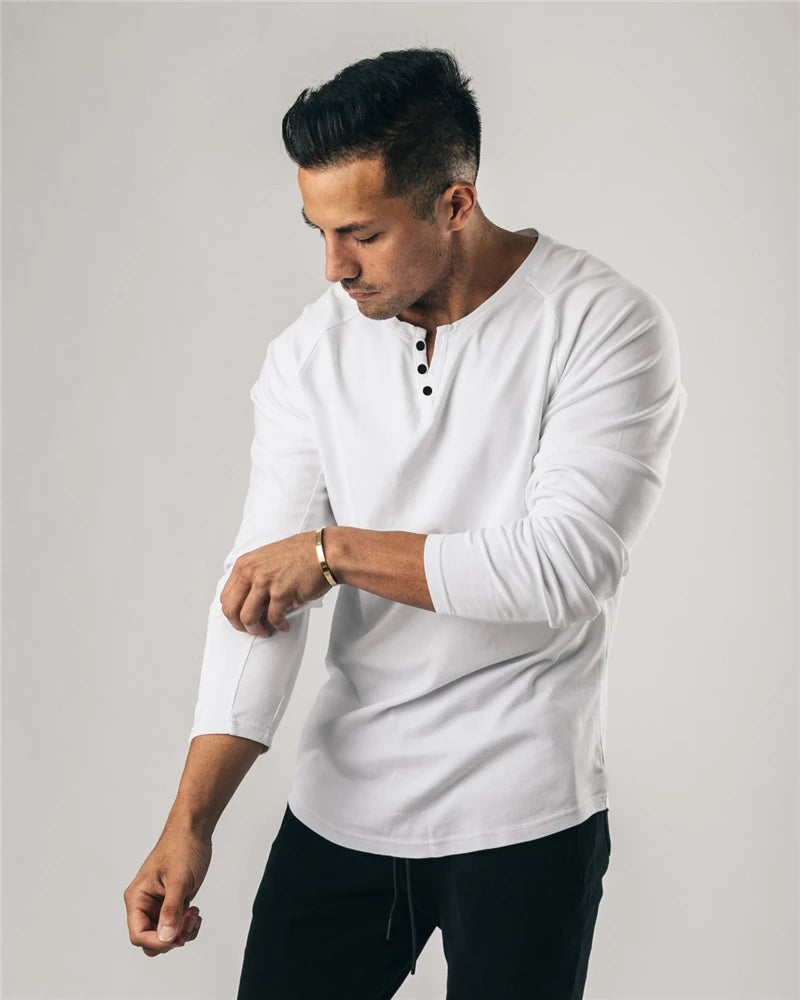 Autumn New Fashion Long Sleeve T shirt Men Gym Clothing Running shirt Men Fitness T-shirt homme Silm Fit Sports Tshirt Male