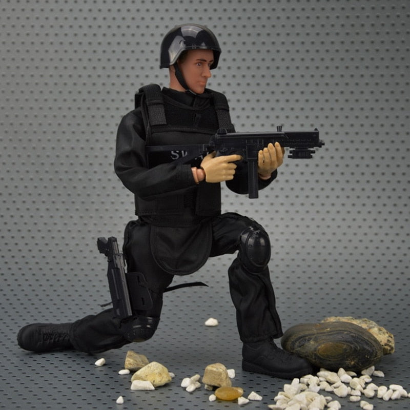 1/6 Scale Forces Figure Model Military Army Combat Game Model Toys Swat Police 12 Inches Soldier Action Figure Toys Kids Gift