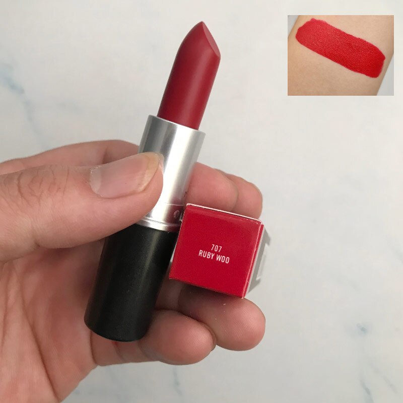 Hot Aluminum Tube Lipstick Matte Lips Makeup Waterproof Long Lasting Twig Ruby Woo Mocha Brand Makeup Top Quality