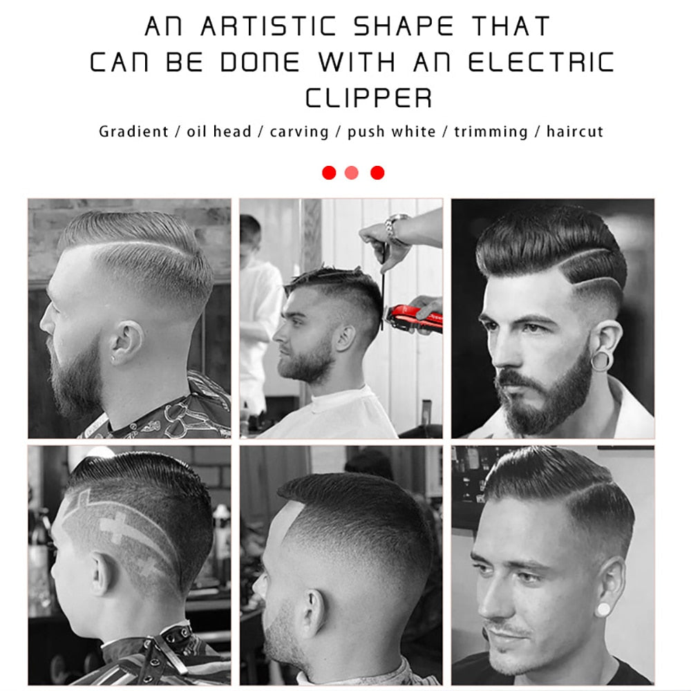 USB Rechargeable Hair Clippers Baldheaded Quality Electric  Trimmer Men Barber  Cutting Machine Cordless Shaver