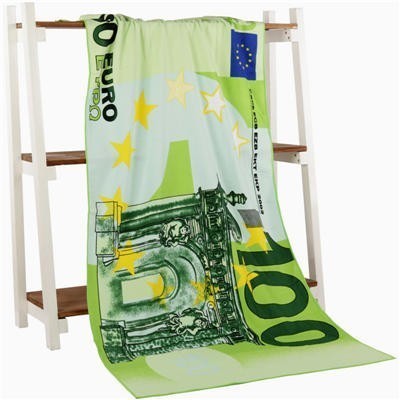 Microfiber Beach Towel Quick Dry Super Absorbent Sports Travel Towels 70x140cm 100 200 500 Euro 100 Dollar Printed Bath Towels