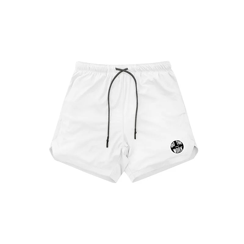 Men's Fitness Shorts Mens 2 in 1 Gyms Shorts Male double-deck Quick Drying Security Pocket Gym Shorts Jogging Shorts Men