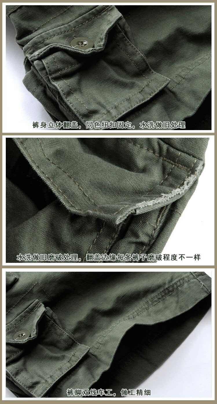 New fashion vintage Men Shorts Military Style Army Camouflage Cargo Shorts plus belt