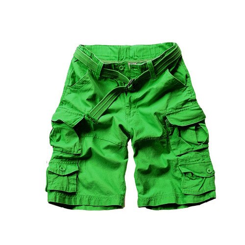 New fashion vintage Men Shorts Military Style Army Camouflage Cargo Shorts plus belt