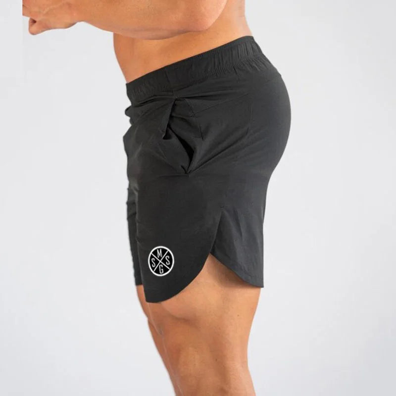 Muscleguys Men's Board Shorts Sexy Beach Bermuda Wear Sea Short Men Gym Shorts quick dry Joggers Sweatpants Fitness Shorts