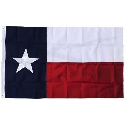 Durable American Flag Texas 3x5 Ft Nylon Embroidered Star Sewn Banner Brass Grommets Home and Outdoor USA US Flags and Banners