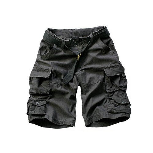 New fashion vintage Men Shorts Military Style Army Camouflage Cargo Shorts plus belt