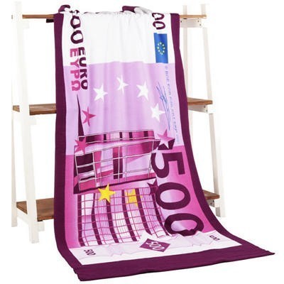 Microfiber Beach Towel Quick Dry Super Absorbent Sports Travel Towels 70x140cm 100 200 500 Euro 100 Dollar Printed Bath Towels