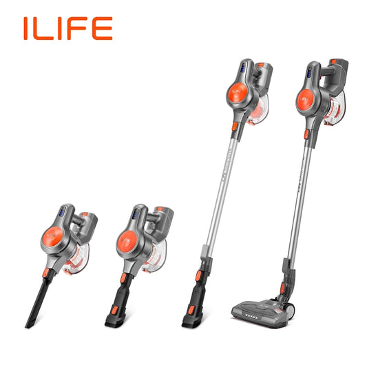 ILIFE H70/H70 Plus Cordless Handheld , 21kPa Suction,1.2L Dust Cup,40 Mins Time, LED Illuminate, Removable Battery