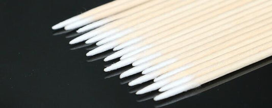 1000 pcs Wood Cotton Swab Eyelash Extension Tools Medical Ear Care Cleaning Wood Sticks Cosmetic Cotton Swab Cotton Buds Tip