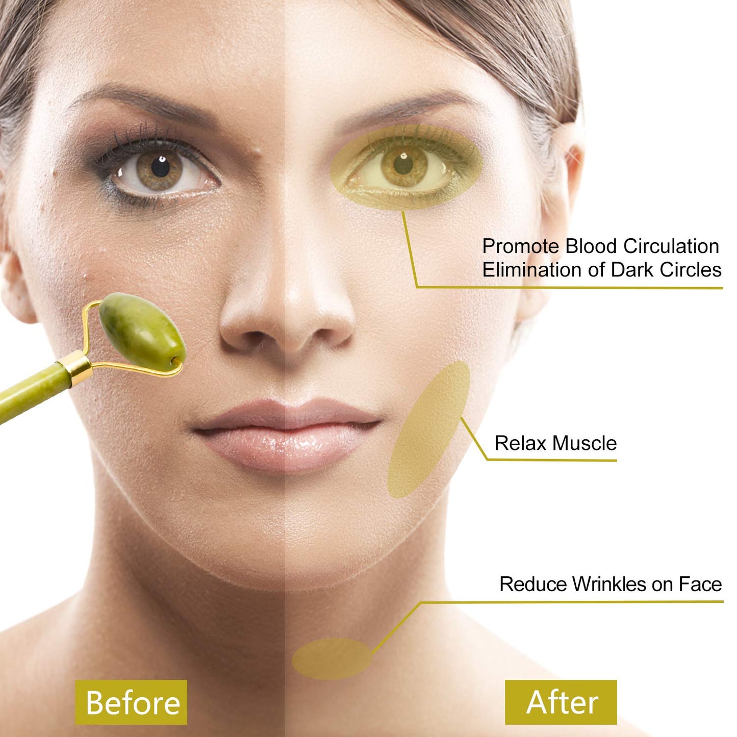 Natural Face Gua Sha Massager Jade Roller Scraper Facial Skin Care Guasha Stone For Face Neck Skin Lifting Wrinkle Remover Care