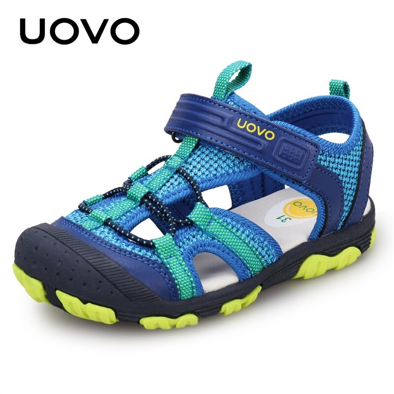 Kids Fashion Shoes 2021 Sock Style Color Matching Design Soft Durable Rubber Sole Comfortable Boys Sandals With #22-35