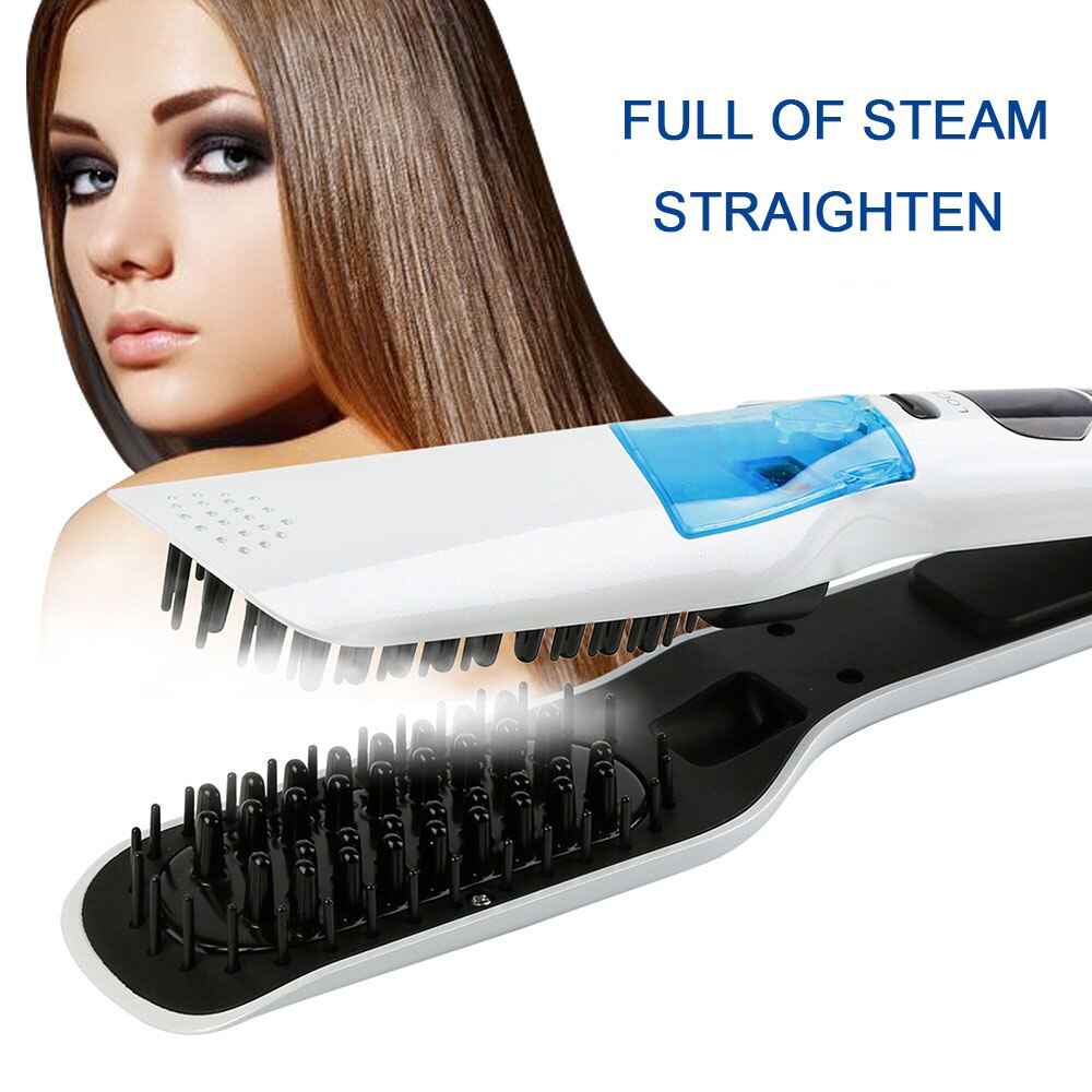 Steam Straight Hair Brush Hot Comb Wet and Dry ening  Anti-scald    360 Rotatable Blow  Ion