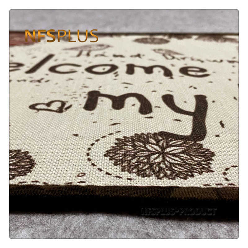 Home Decorative Door Mat Entrance Doormat Indoor Hallway 40x60cm Cotton Linen Printed Japan Style Anti-Slip Floor Carpet Rug