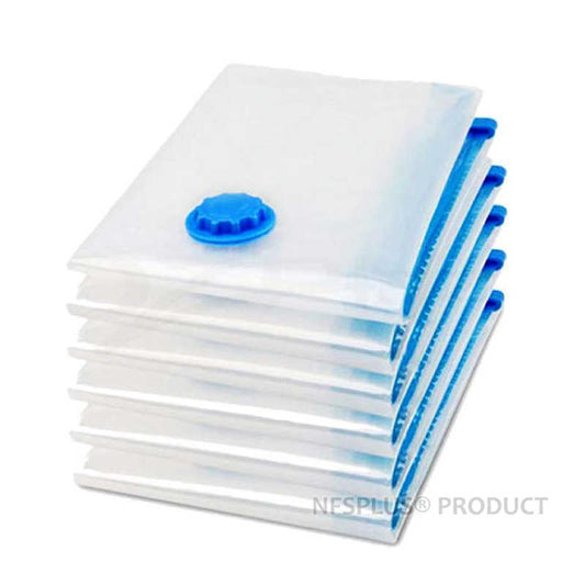 5PCS Vacuum Storage Bag for Cloth Quilt Under Bed Storage Underbed Wardrobe Transparent Air Pump Foldable Compressed Vacuum Bags