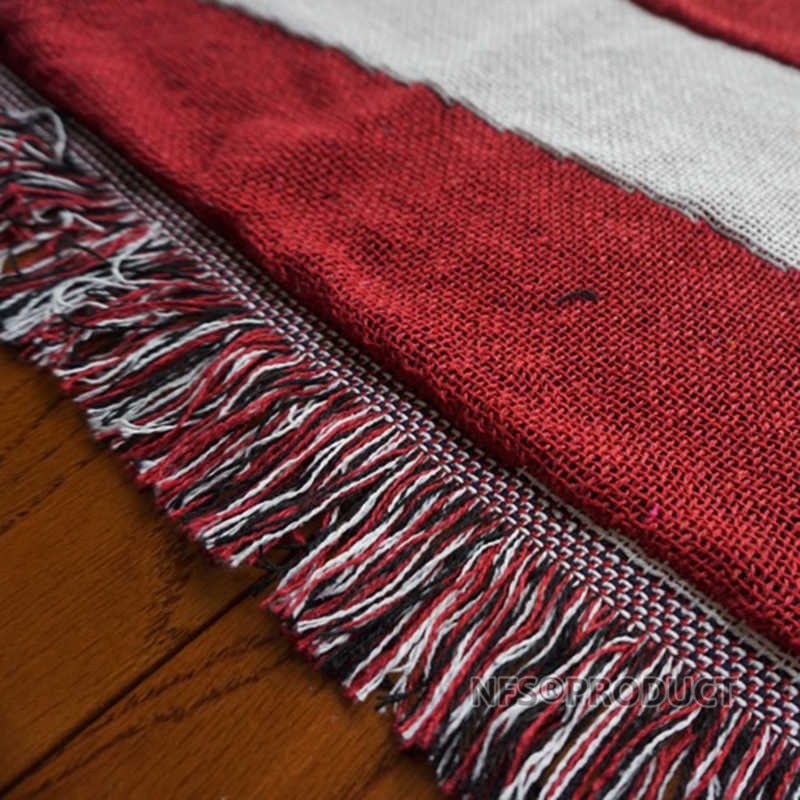 Knitted Sofa Thread Blanket 130x180cm USA UK Geometric Designs Cotton Fabric Bedsheet Spread Couch Cover Quilt Throw Blankets