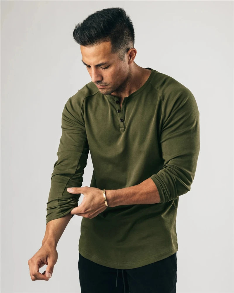 Autumn New Fashion Long Sleeve T shirt Men Gym Clothing Running shirt Men Fitness T-shirt homme Silm Fit Sports Tshirt Male