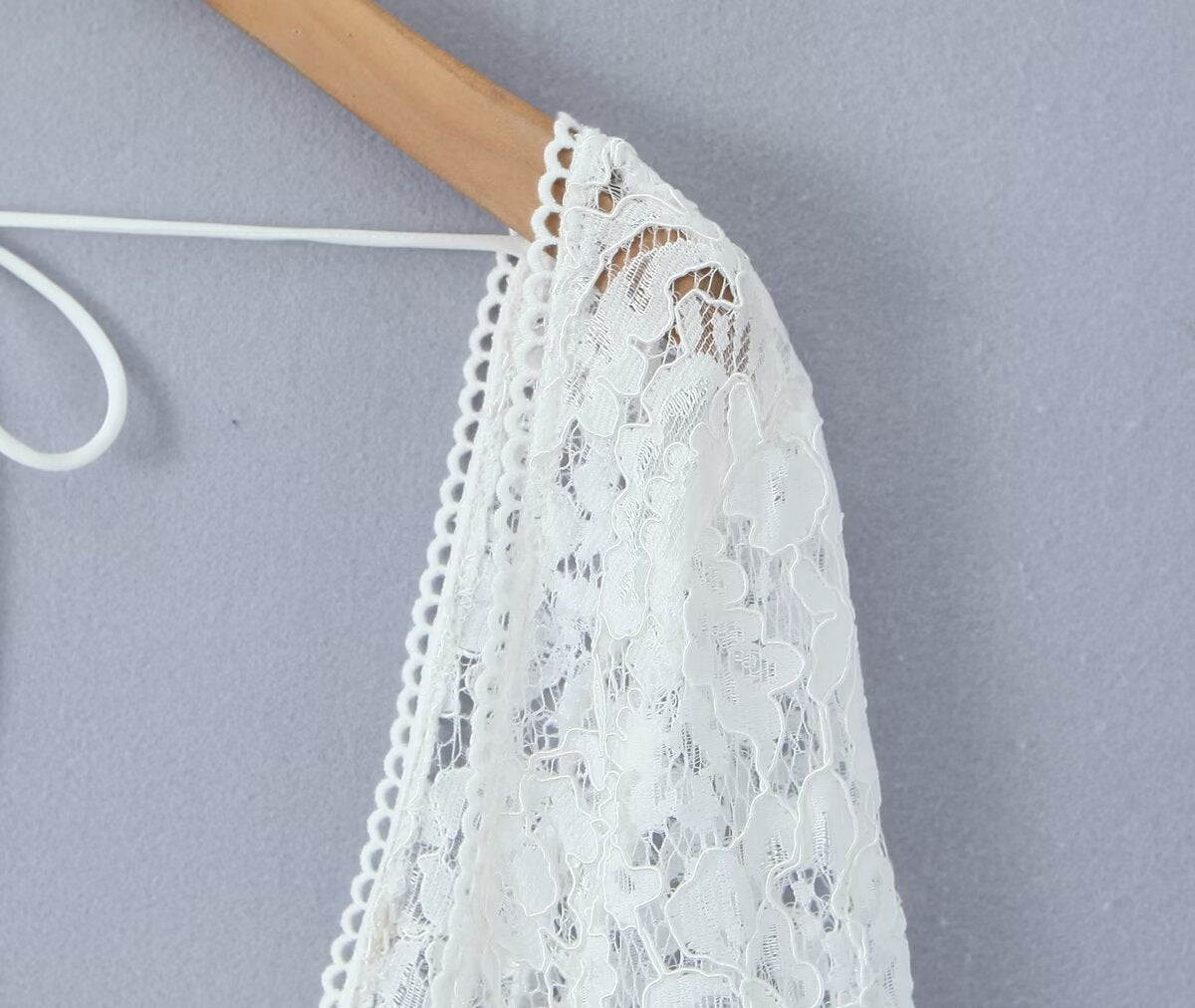 Sexy Lace Sleeve Slim Looking Dress Backless Lace up