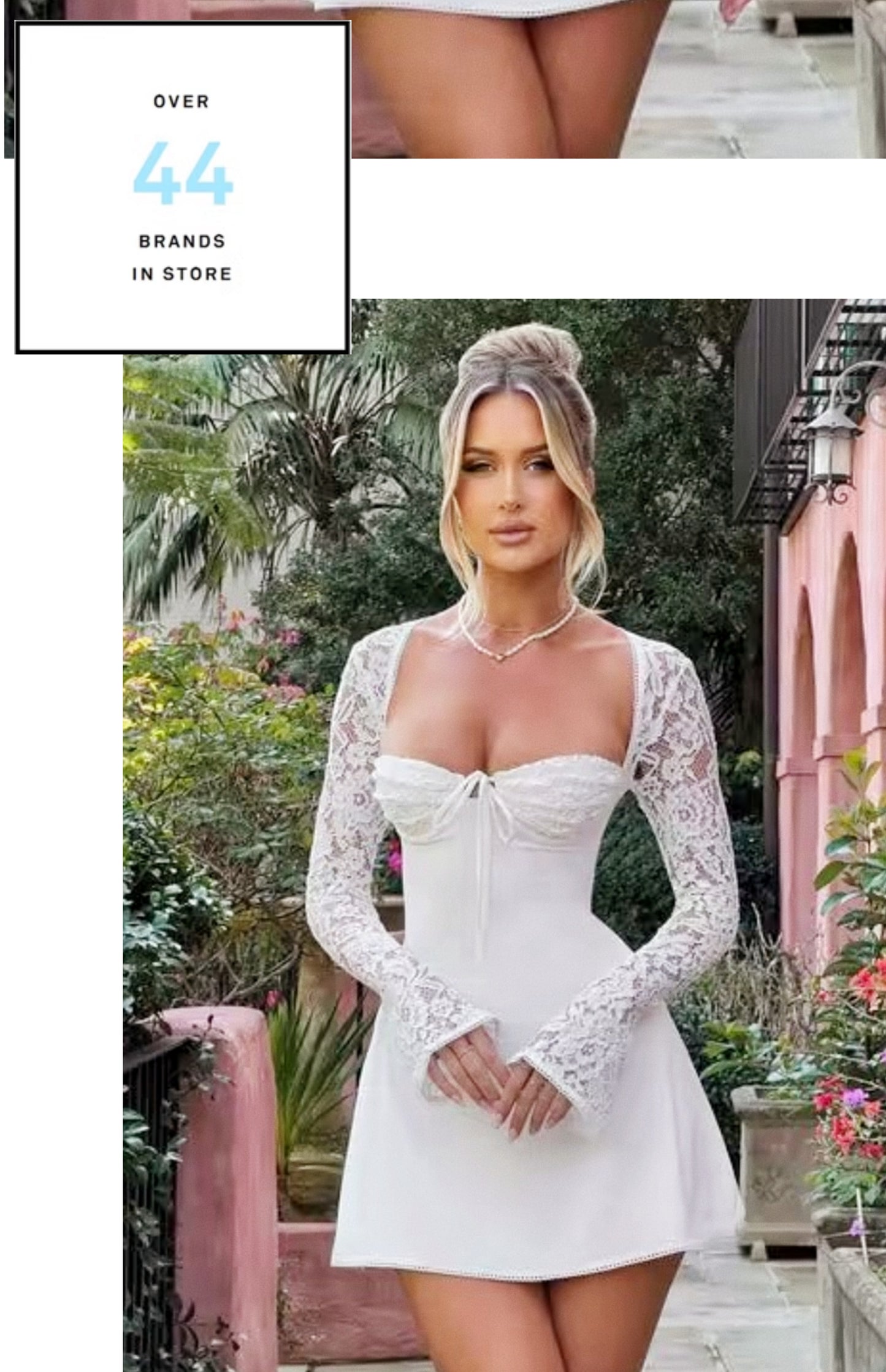 Sexy Lace Sleeve Slim Looking Dress Backless Lace up