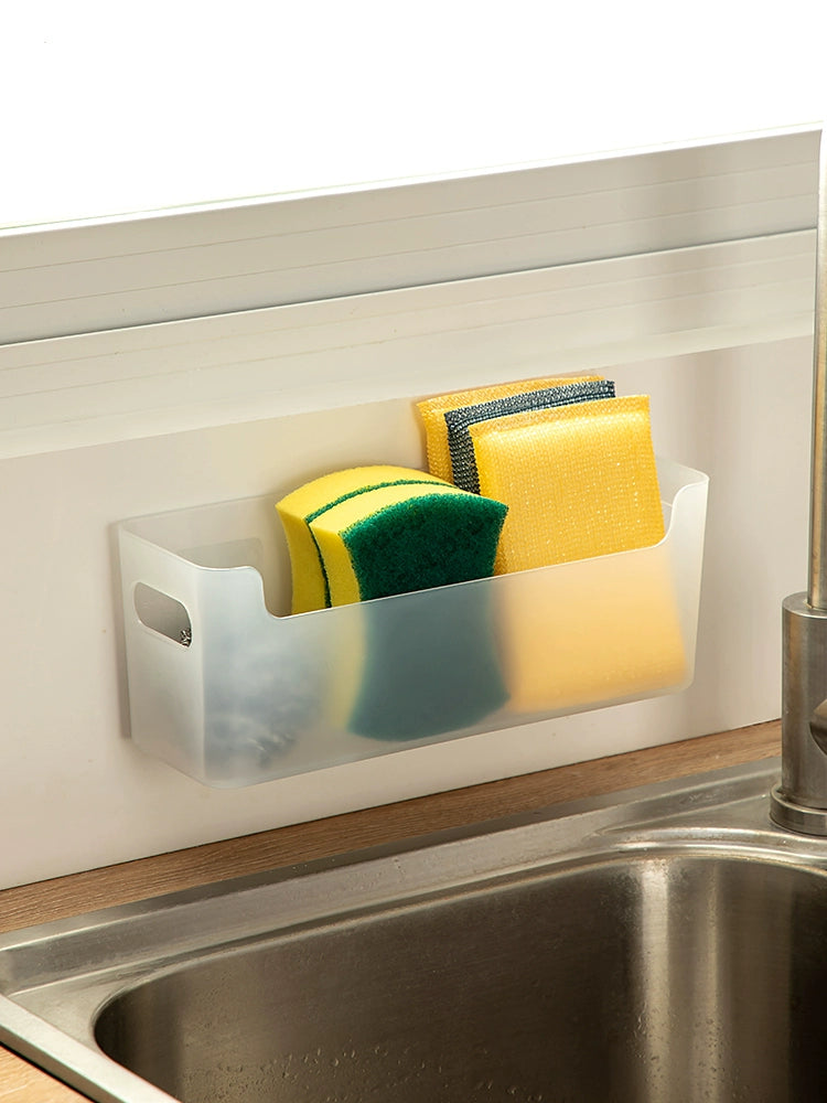 Kitchen Cabinet Door Plastic Wrap Storage Rack Storage Box Wall-Mounted Cabinet Door inside Refrigerator Shelf Side Storage