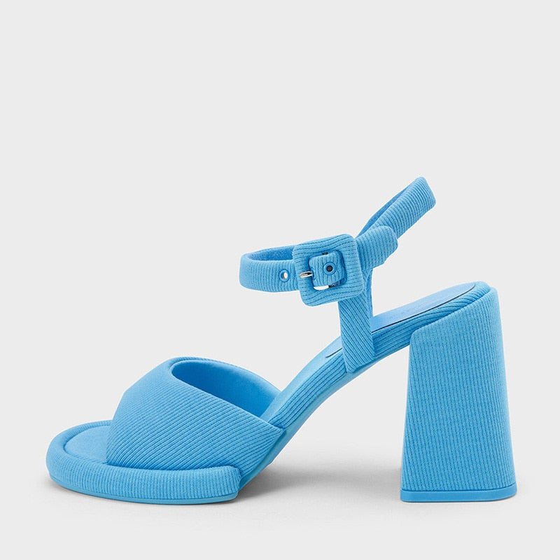 GIGIFOX Brand Open Toe High Heels Ankle Strappy Sandals For Women Fashion Sexy Elegant Designer Luxury Summer Heeled Shoes