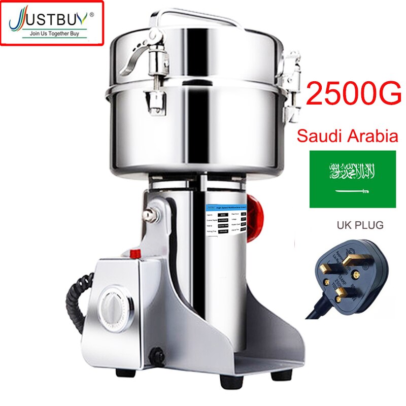 2500G/1000G/800G Food Herb Coffee Grinder Grain Spices Mill Medicine Wheat Dry Food Mixer Chopper