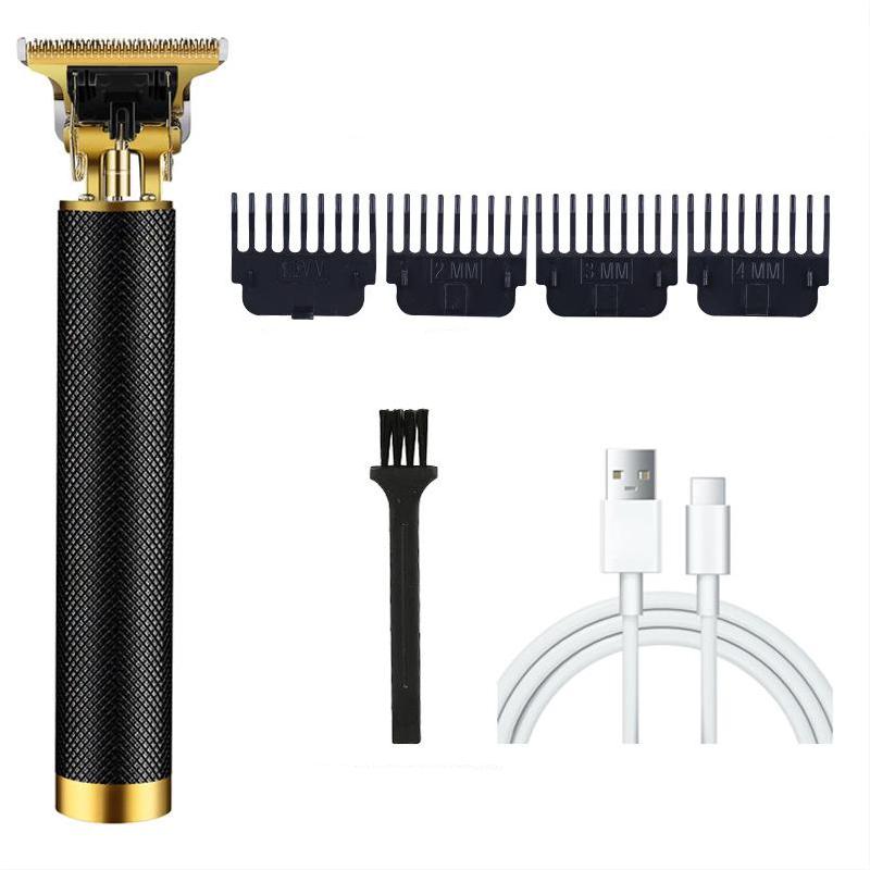 Electric Shaver for Man Direct Charge Hair Clipper Professional Wireless Beard Trimmer T9 Simple Retro Engraving Bald Razor