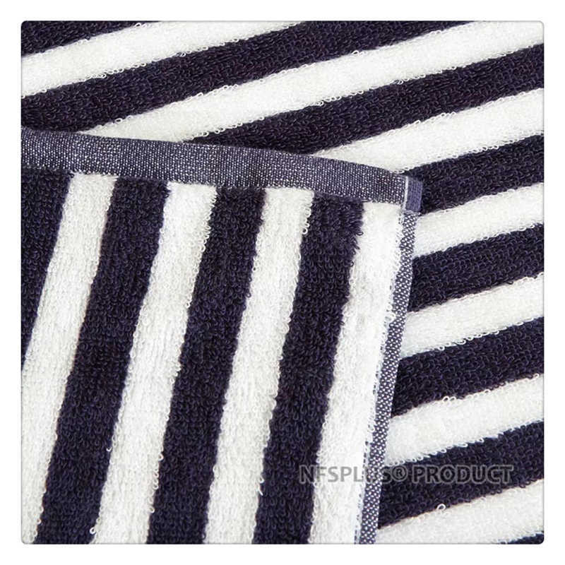 Striped Cotton Bath Towel For Bathroom 70x140cm Blue Coffee Soft Absorbent Hand Face Terry Towels Travel Sport Spa Gym Washcloth