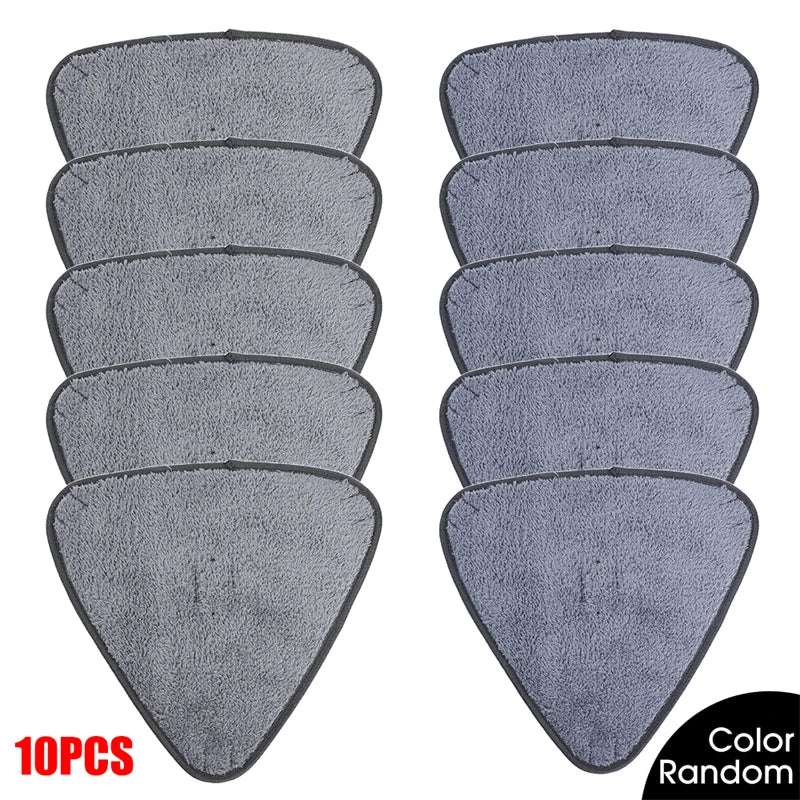 1/10pcs Triangle Microfiber Mop Pads Large Glass Microfiber Sweeping CleaningCloth Dust Mop Replacement Head Pads Clean Tool