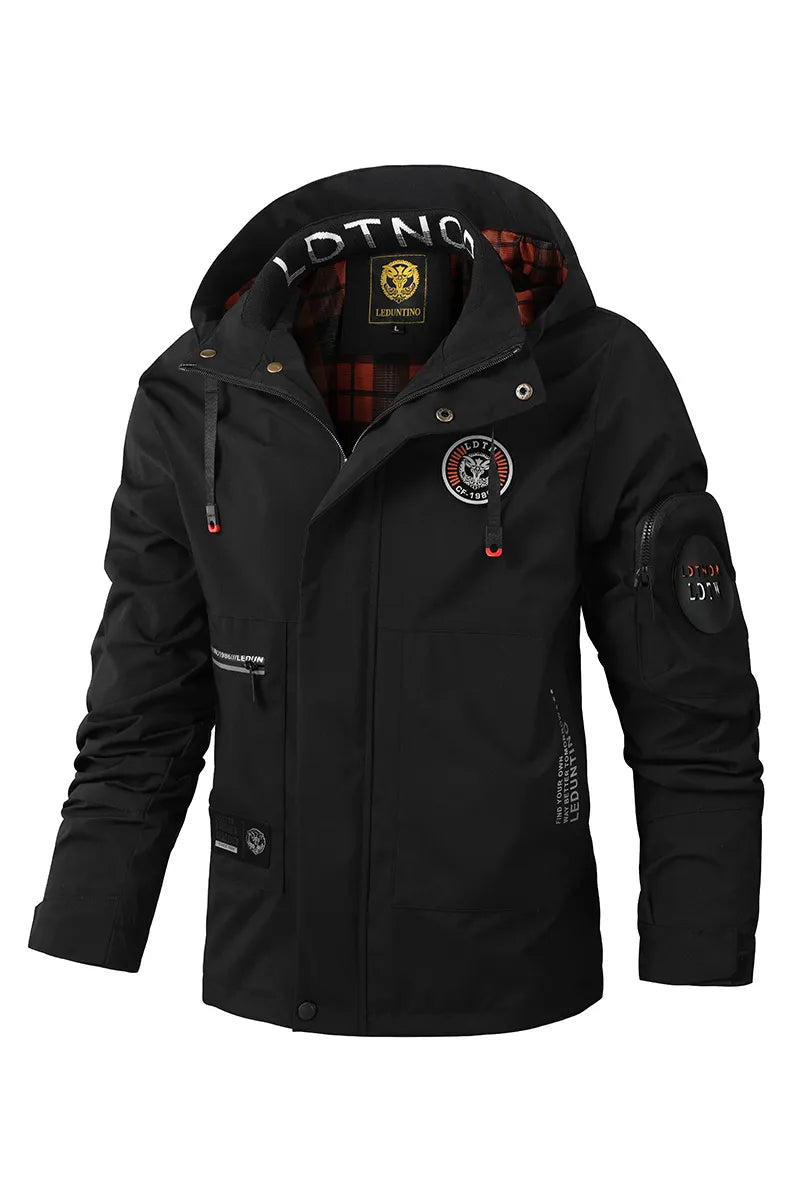 Bomber Jacket Men Fashion Casual Windbreaker Jacket Coat Men 2023 Spring Autumn New Hot Outwear Stand Slim Military Jacket Mens