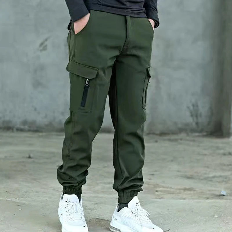 Men's Spring Fall Elastic Army Tactical Waterproof Fish Sport Run Cycling Camouflage Military Trousers Camp Hiking Climb Pants