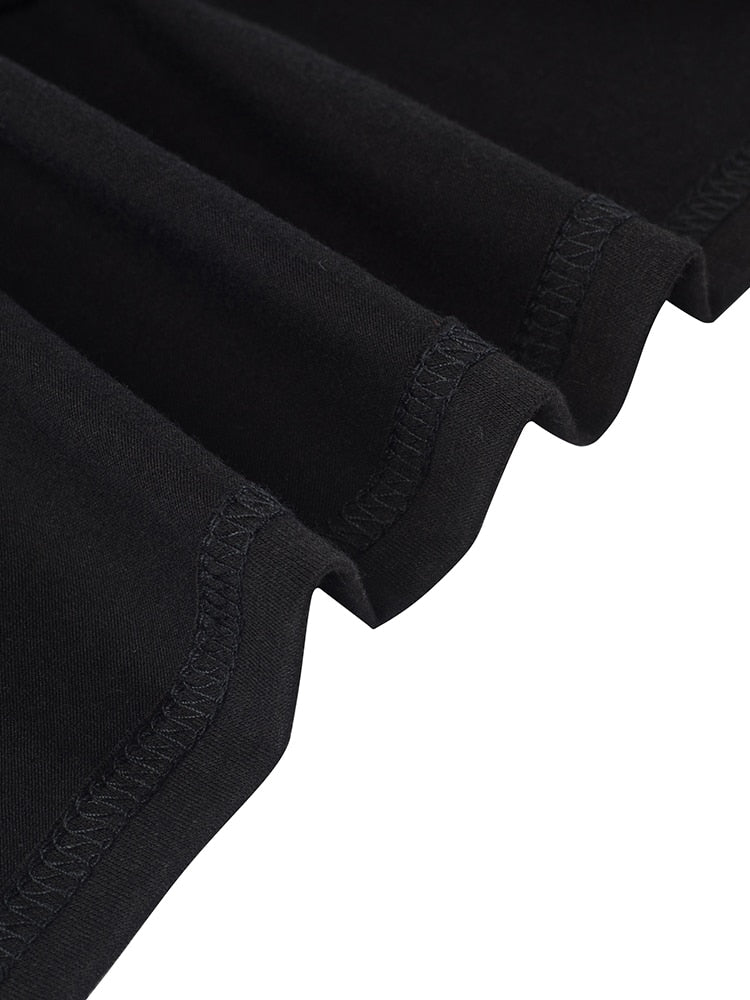 Nice-Forever Casual Round Neck Pure Color t-shirts Sleeveless Women Summer Ruffle Tees tops T041