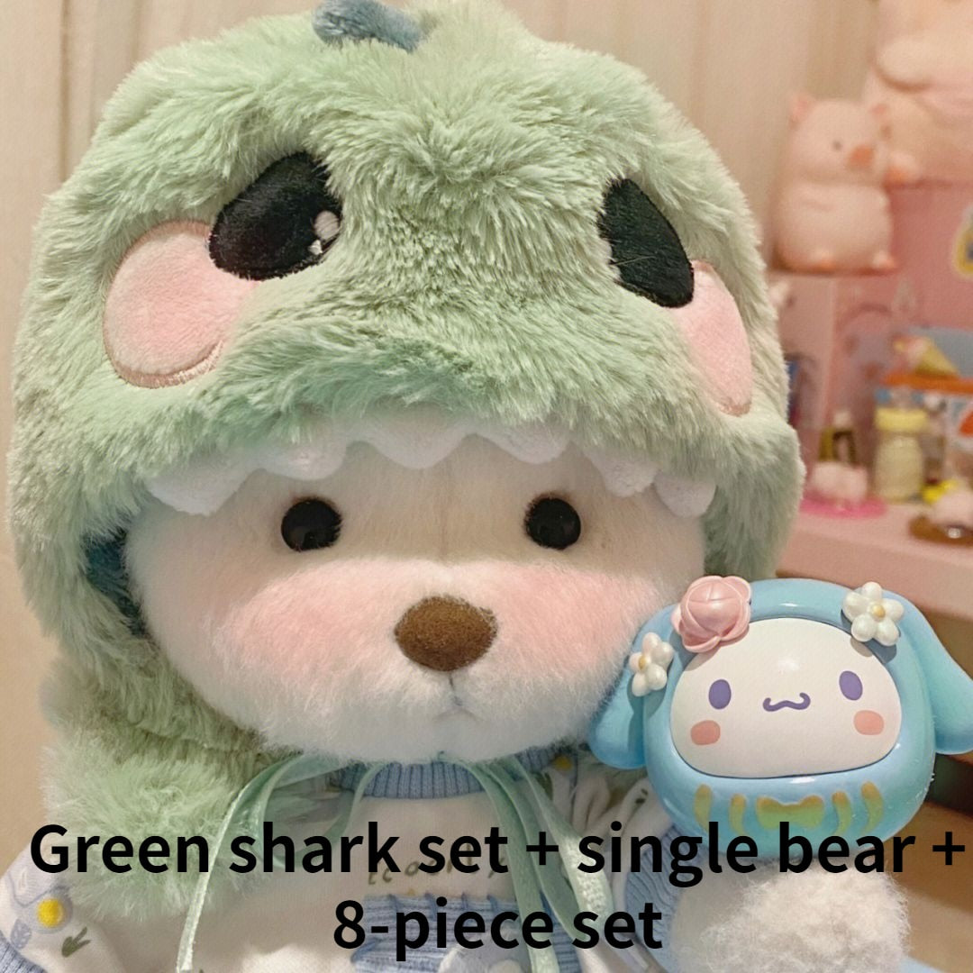 30cm Lina Bear Doll Big Baby Cute Plush Toys Lovely Clothes Bear Dolls Gifts for Girls Children Kids Birthday Christmas Gift