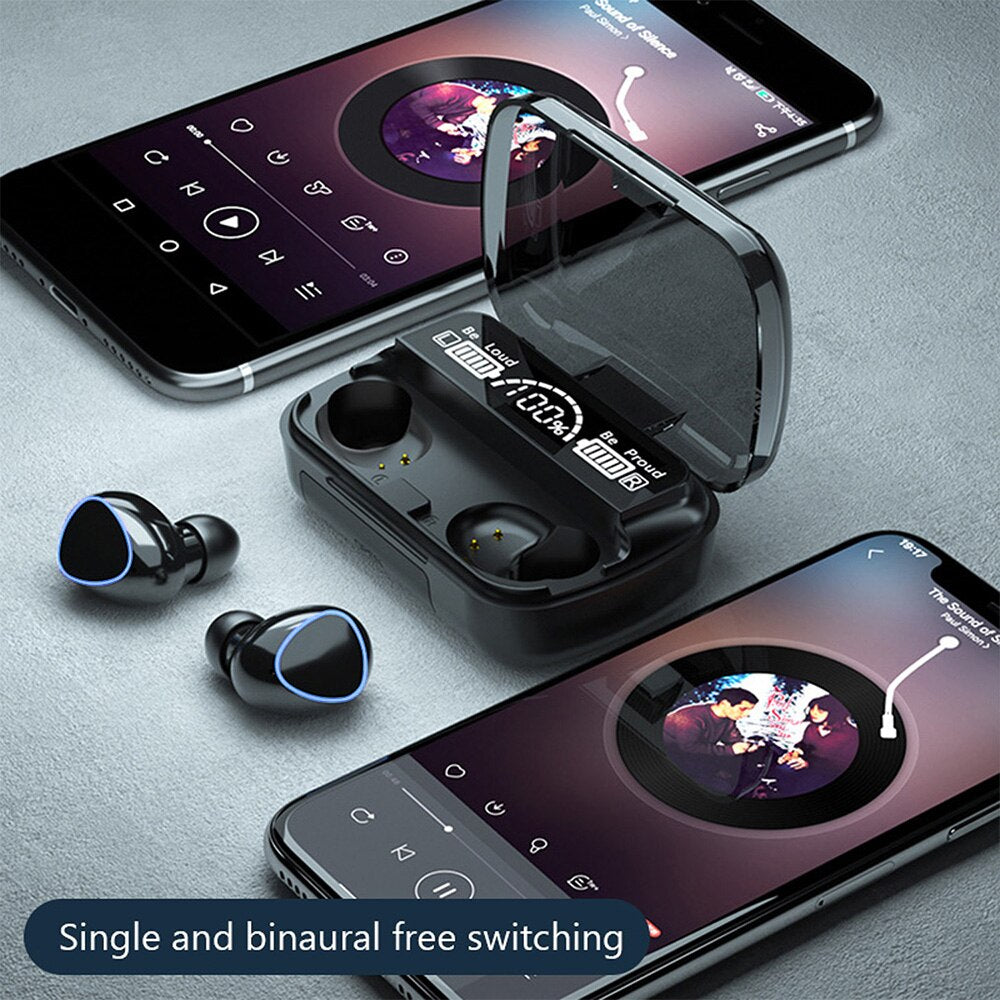 Hot Sell TWS BT5.1 Earphone Touch Control Wireless Earphones with LED Digital Display Earbuds Earphones