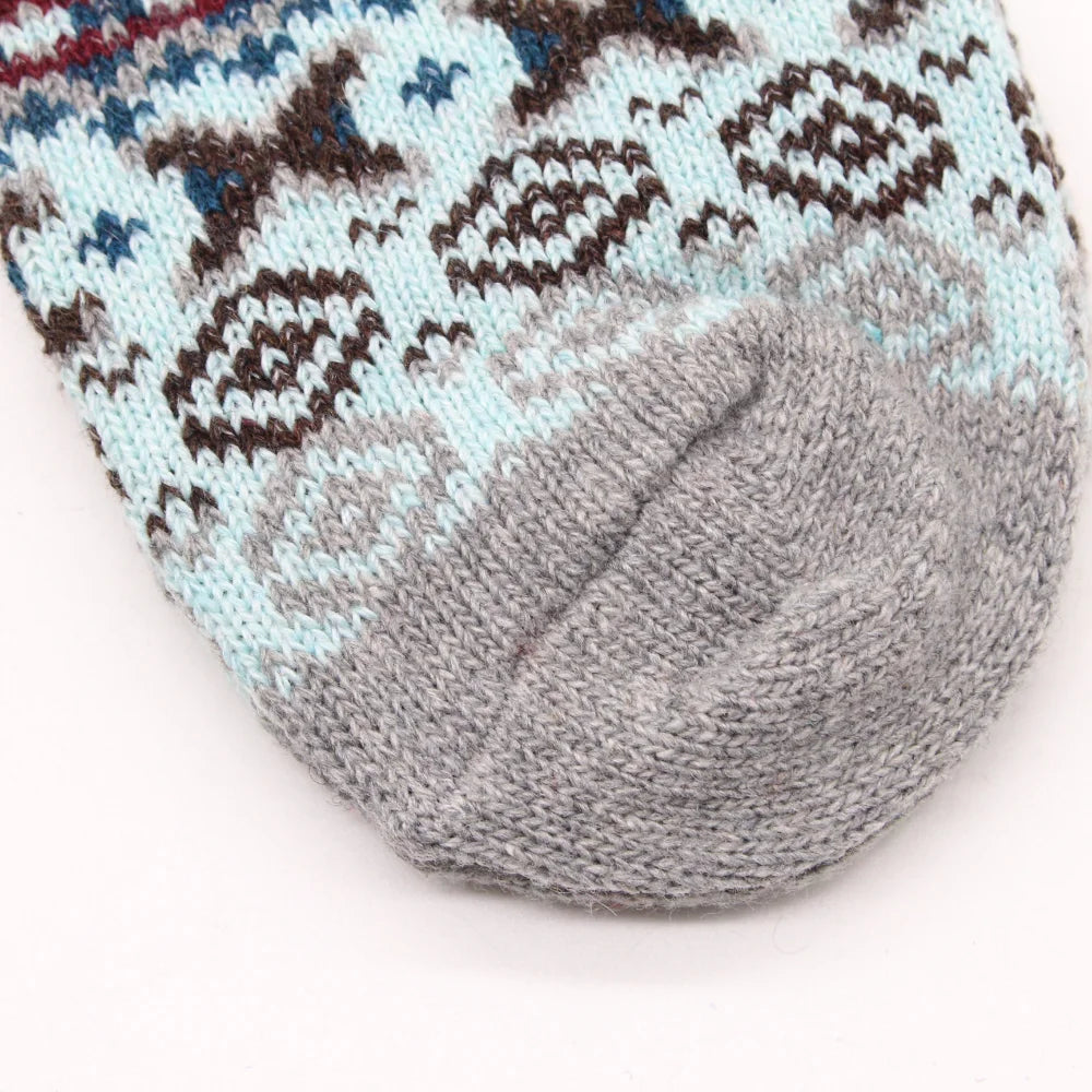 5 Pairs Autumn and Winter Fashion Thick Warm Thermal Cashmere Snow Women Rabbit Wool Socks