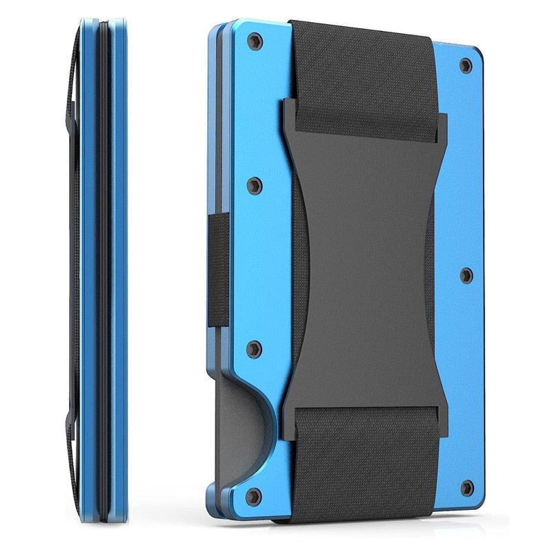 Forged Carbon Fiber Minimalist Slim Wallet Carteira for Men Cartera Tarjetero Hombre RFID Cashback Credit Card Holder Luxury