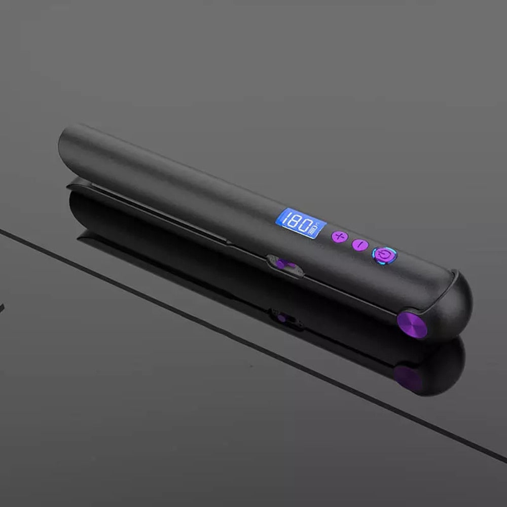 Flat Iron 2 IN 1 3D Floating Plate Roller 5000mah Wireless Hair Straightener Portable Cordless Curler Fast Heating Dry Wet Uses