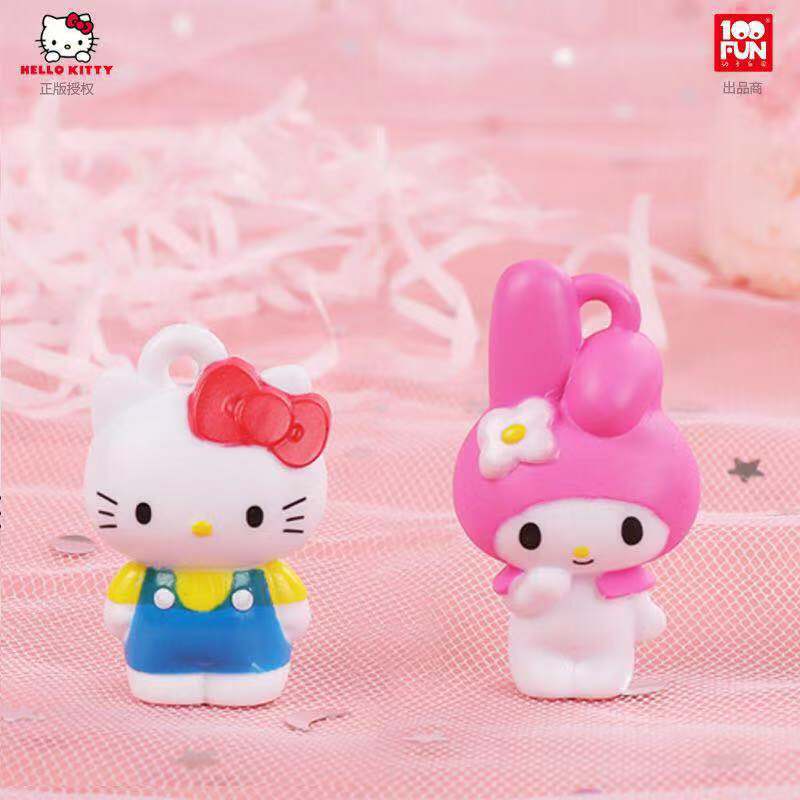 Sanrio Kwaii Cute Hello Kitty Blind Box Surprise Doll DIY Beaded Jewellery Children&#39;s Jewelry Christmas Gift Over The House Toys