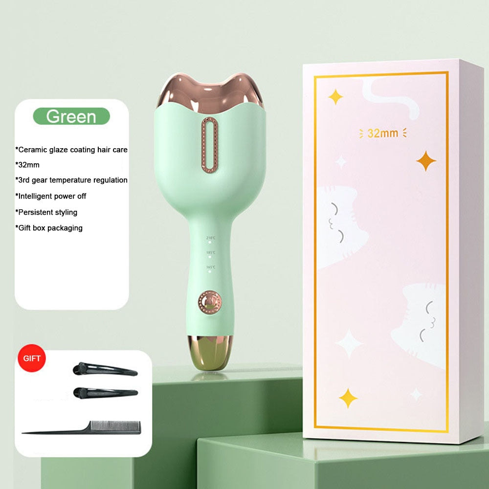 Cat Head Curling Iron 2 Barrels Egg Roll Portable Professional Ceramic Tourmaline Hair Roller Curl Deep Waver Curler Perm Splint