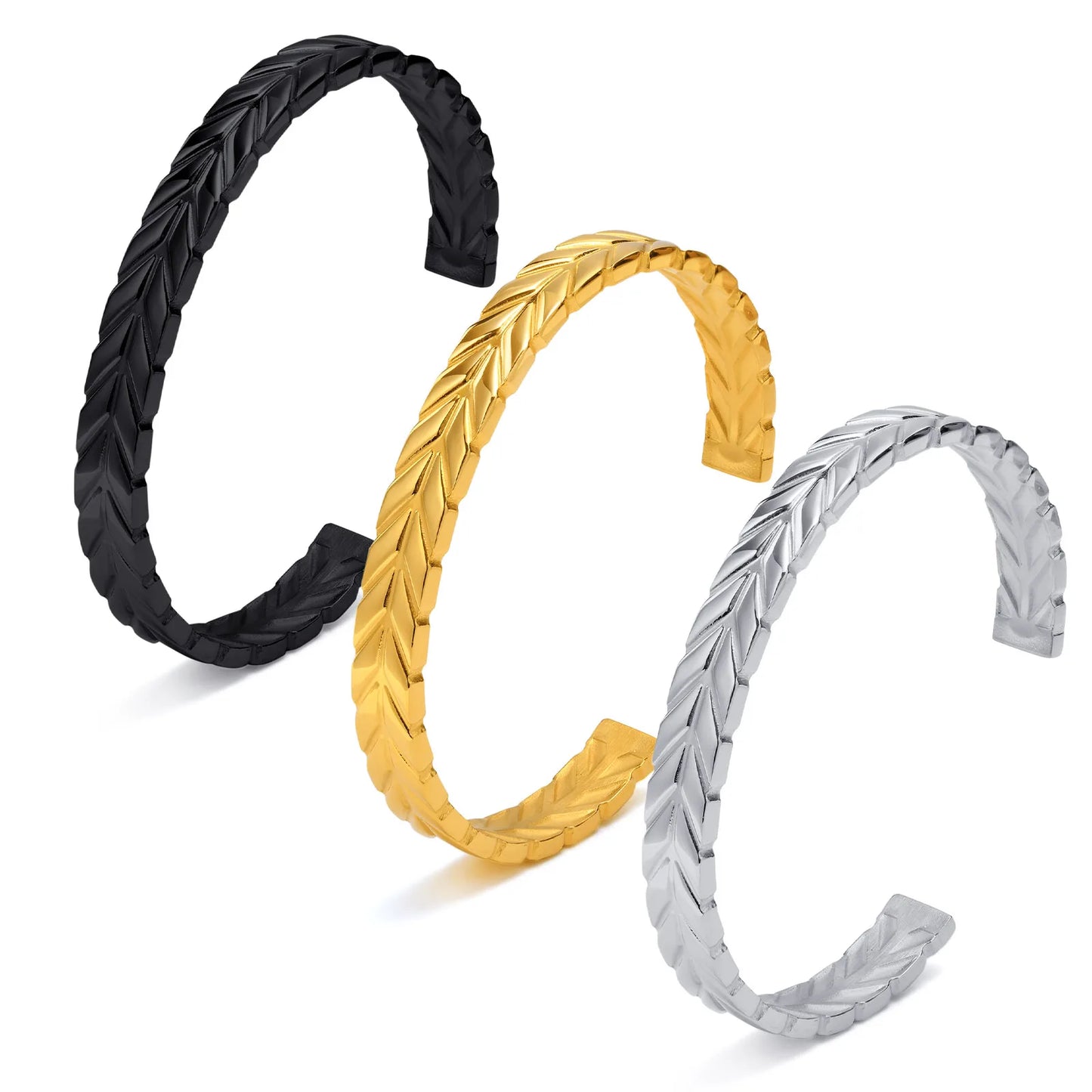 Mens Cuff Bangle,Stainless Steel Braiding Design Cuff Bracelet for Men, Stacking Bracelet,Gents Jewelry