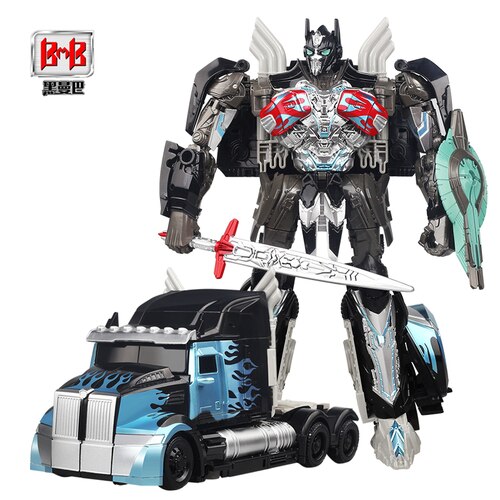 Megaman Transformers Leader&#39;s Challenge Alloy Megatron Optimus Prime Bumblebee Drift Crossbolt Iron Fist Steel Cable Kids Gift