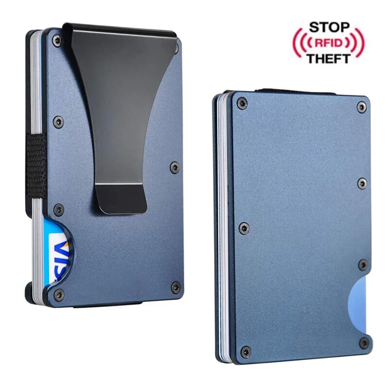 Forged Carbon Fiber Minimalist Slim Wallet Carteira for Men Cartera Tarjetero Hombre RFID Cashback Credit Card Holder Luxury