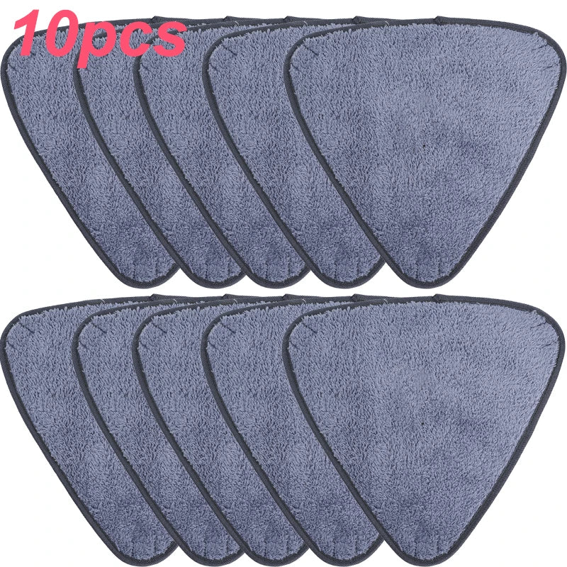 1/10pcs Triangle Microfiber Mop Pads Large Glass Microfiber Sweeping CleaningCloth Dust Mop Replacement Head Pads Clean Tool
