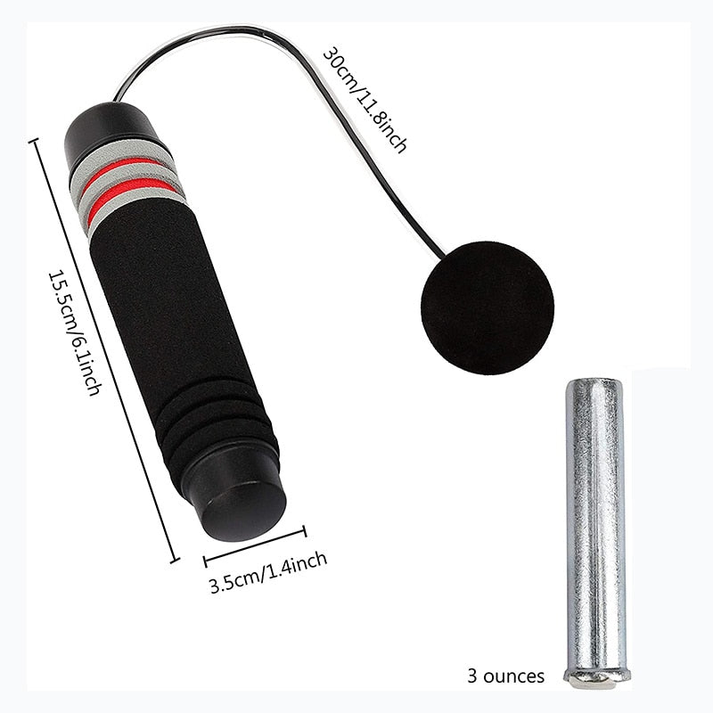 Ropeless Jump Ropes Weighted Cordless Skipping Rope Length Adjustable Tangle Free Wireless Speed Sport Exercise Training Fitness