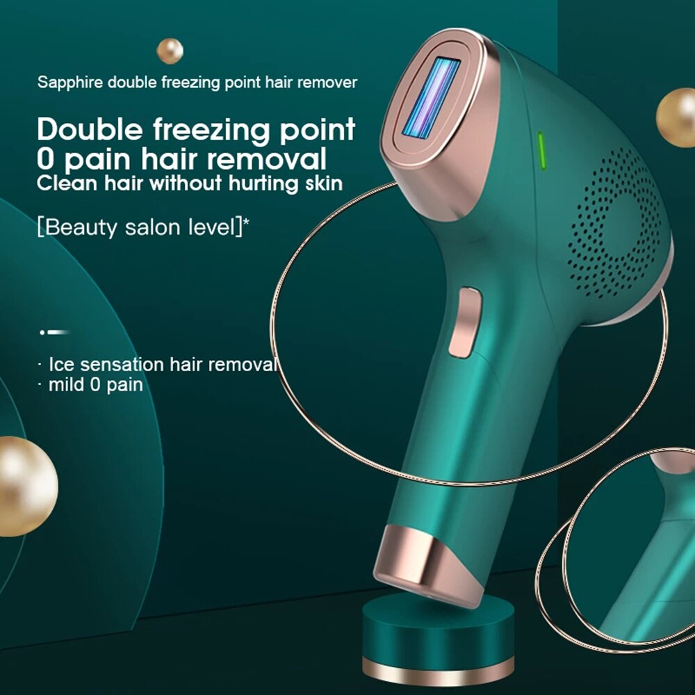 Double Freezing Point Painless Hair Removal IPL Laser for Women Permanent Legs Skin Facial Diode Rejuvenation Ice Cool Depilator