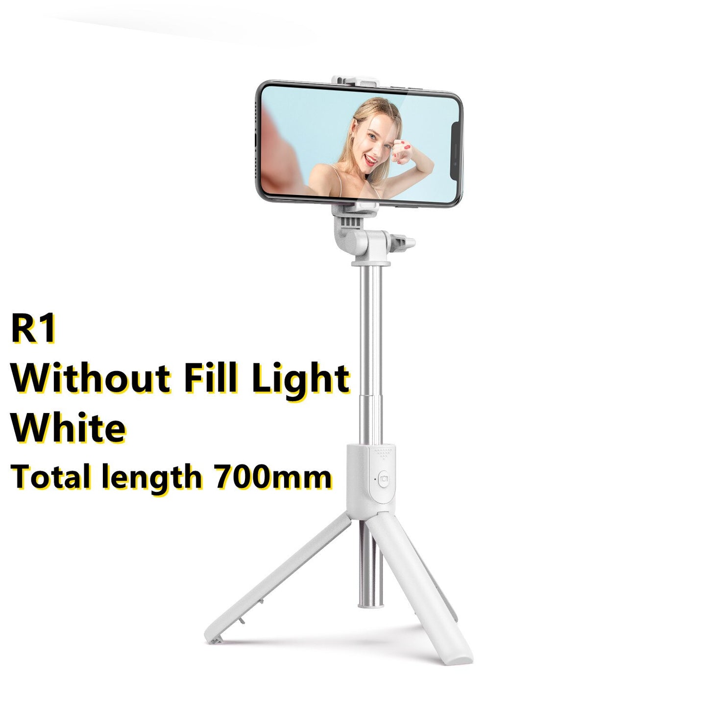 New Wireless Bluetooth Selfie Stick with Remote Control Shutter Retractable Mini Tripod Foldable with Fill Light Photo Live